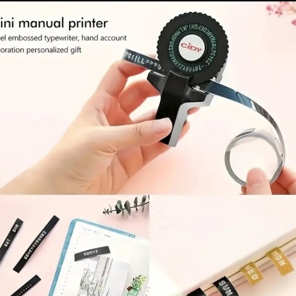 Mini Portable Manual Label Maker DIY 3D Embossing Label Writer/Printer [C101] - Picture 13 of 16